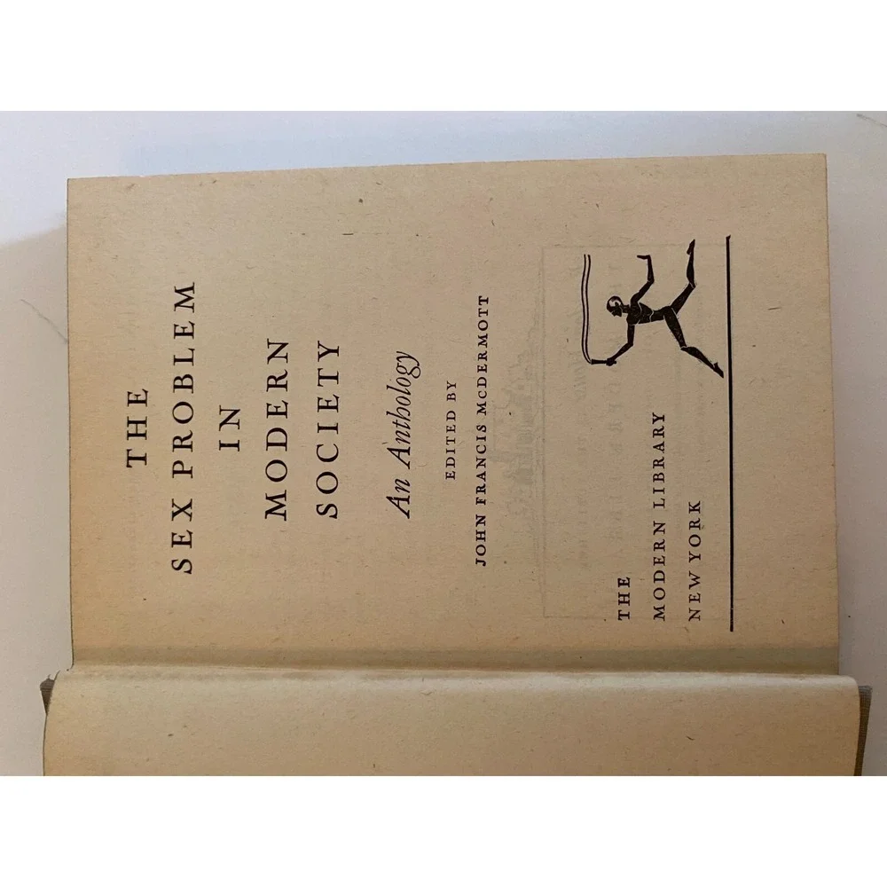 Vintage The Sex Problem In Modern‎ Society An Anthology 1931 HC